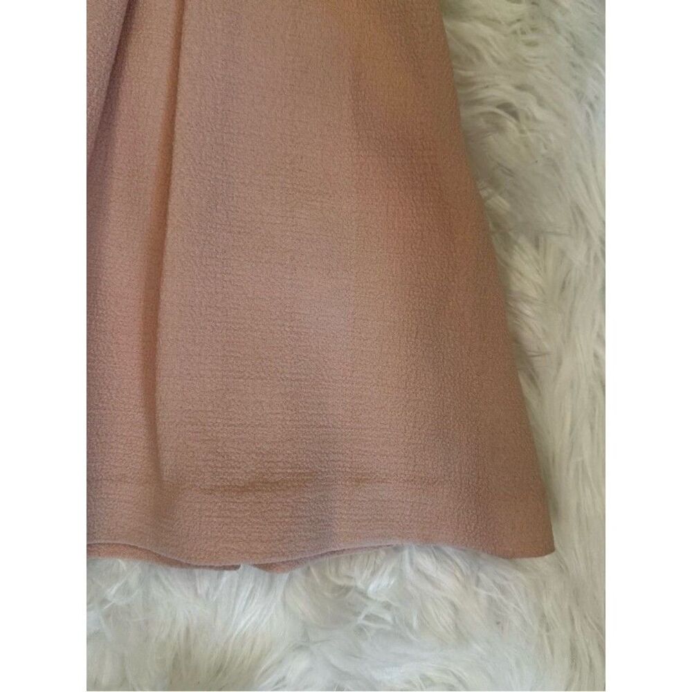 BCBGENERATION Sleeveless Lace-Trim V-Back Mini Dress in Blush - Picture 8 of 12